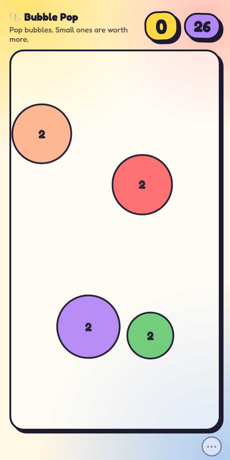 This is what Bubble Pop looks like.