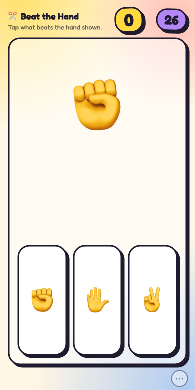 This is what Beat the Hand looks like.