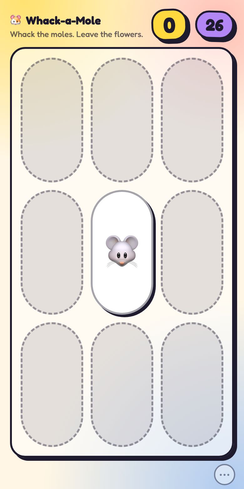 This is what Whack-a-Mole looks like.