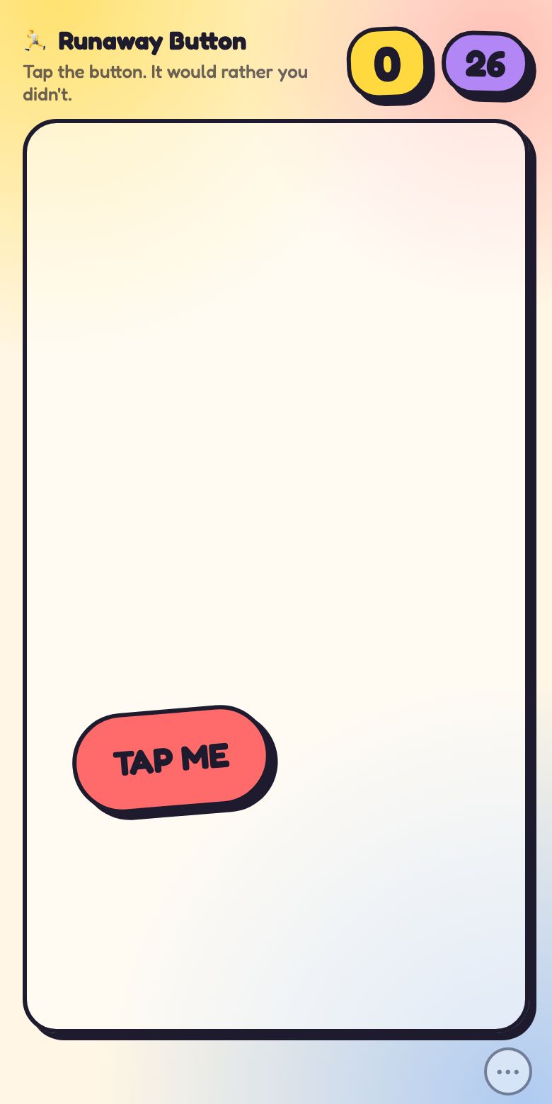 This is what Runaway Button looks like.