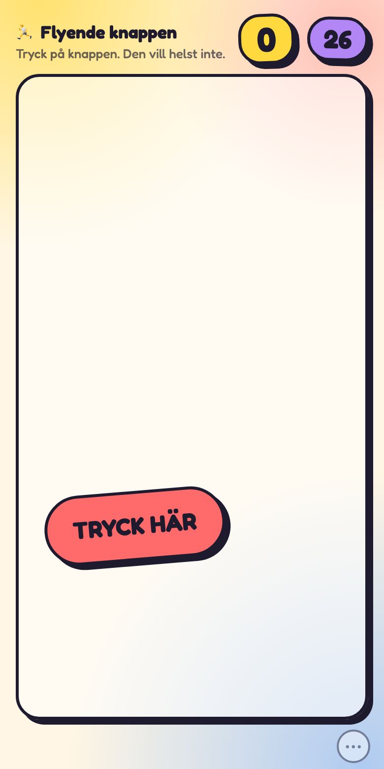 Så ser Flyende knappen ut.