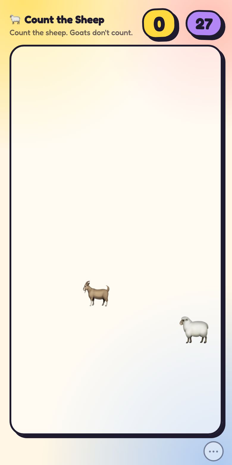 This is what Count the Sheep looks like.